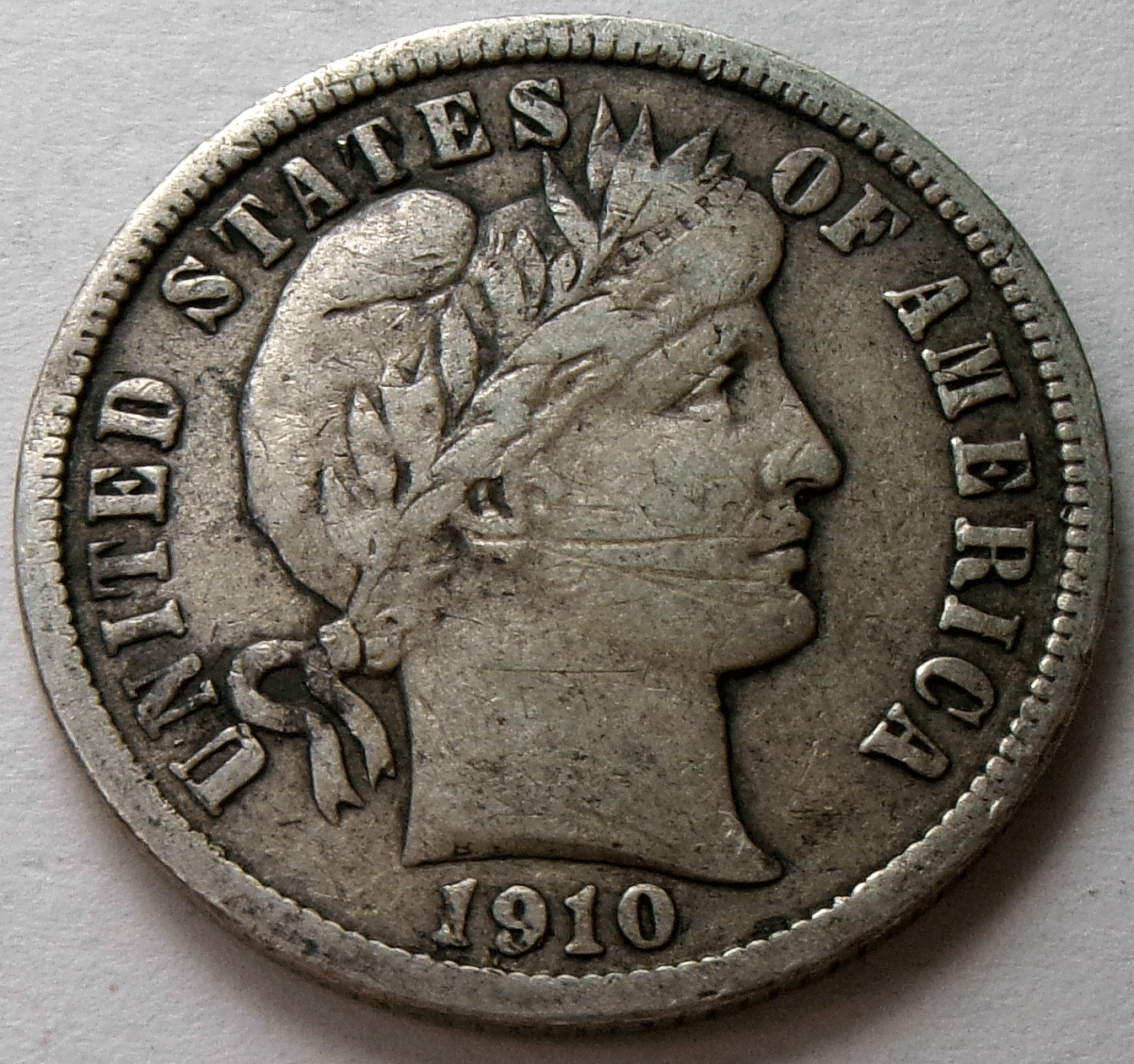 1910-D Barber 10¢ Dime
