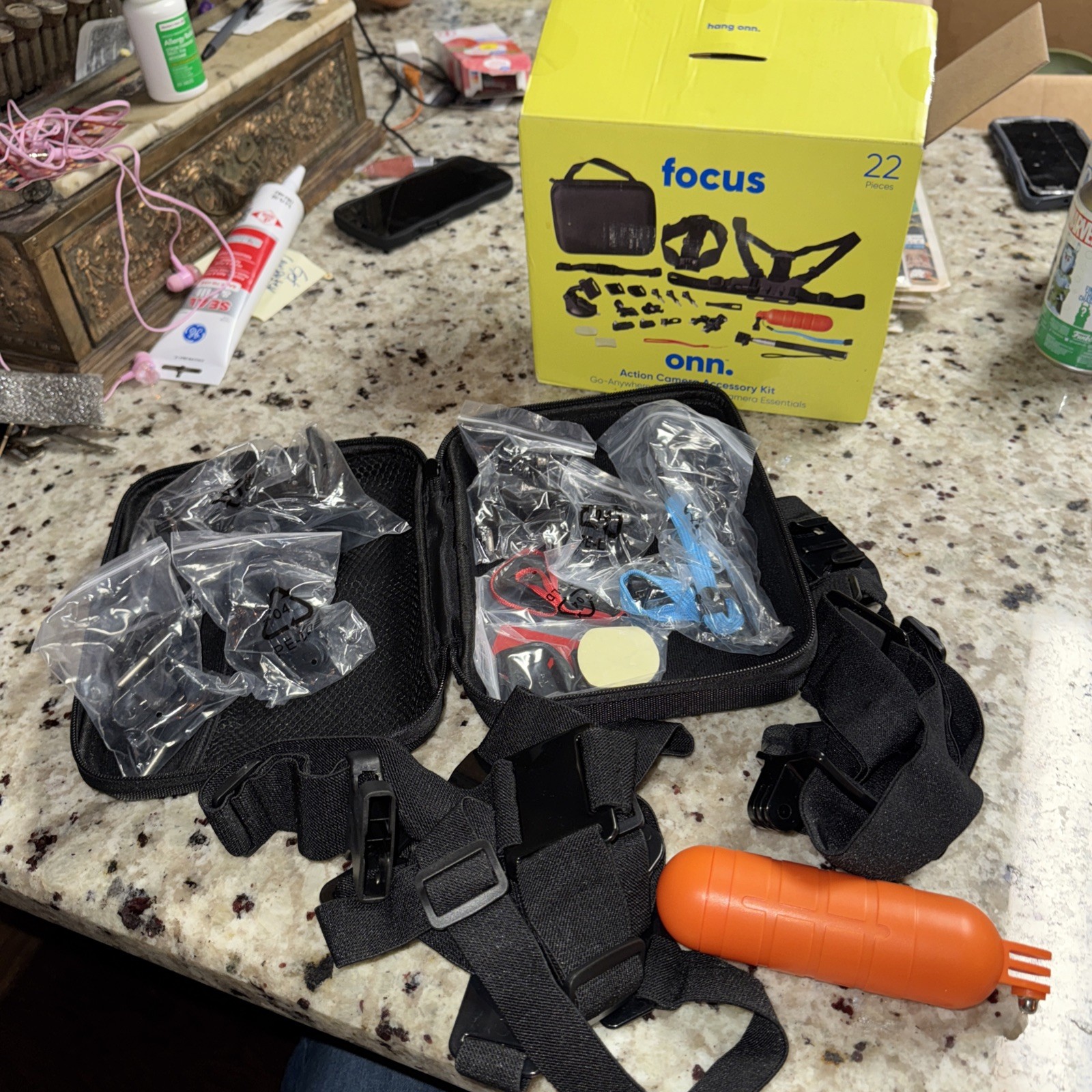 Onn Focus Action Camera Accessory Kit For Action Cameras