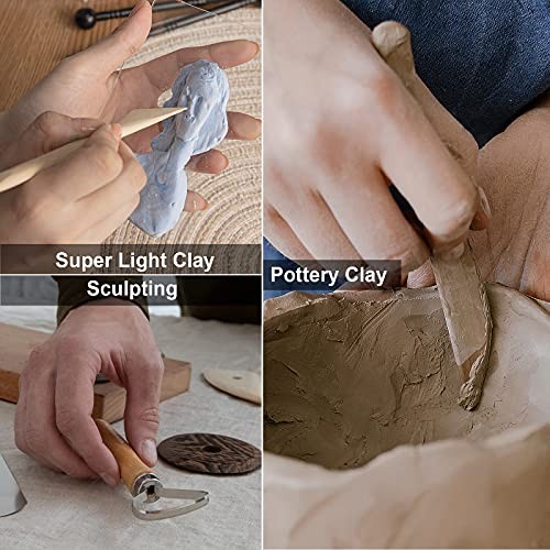 Pottery Tool Kit, 17pcs Polymer Clay Tools, Modeling Clay Sculpting Tools Kit,