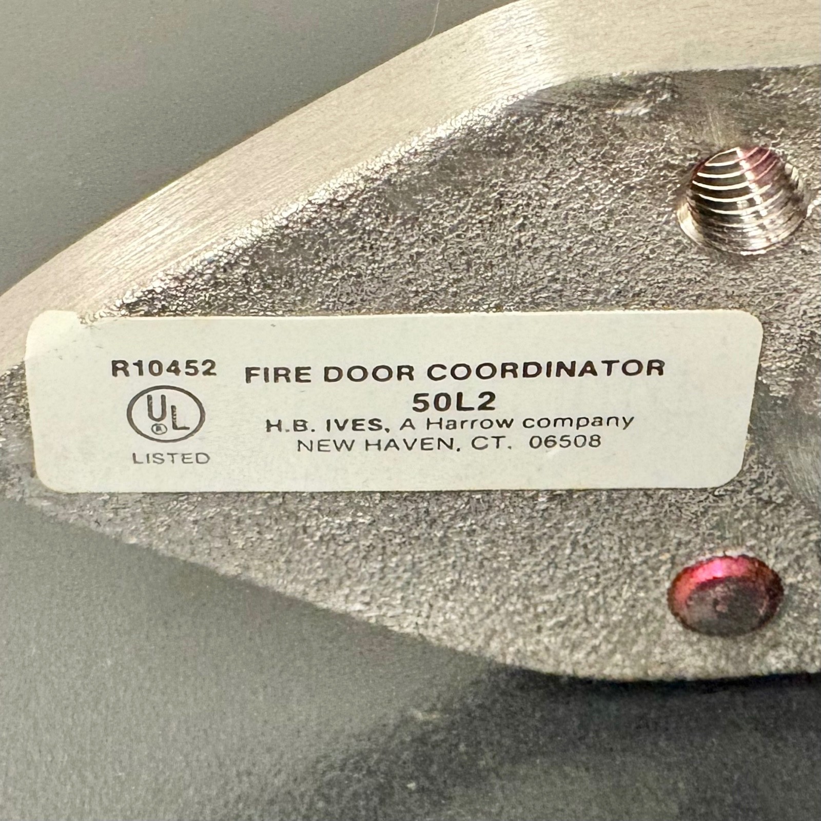 Ives 50L2 Fire Door Coordinator w/ Accessories (New)
