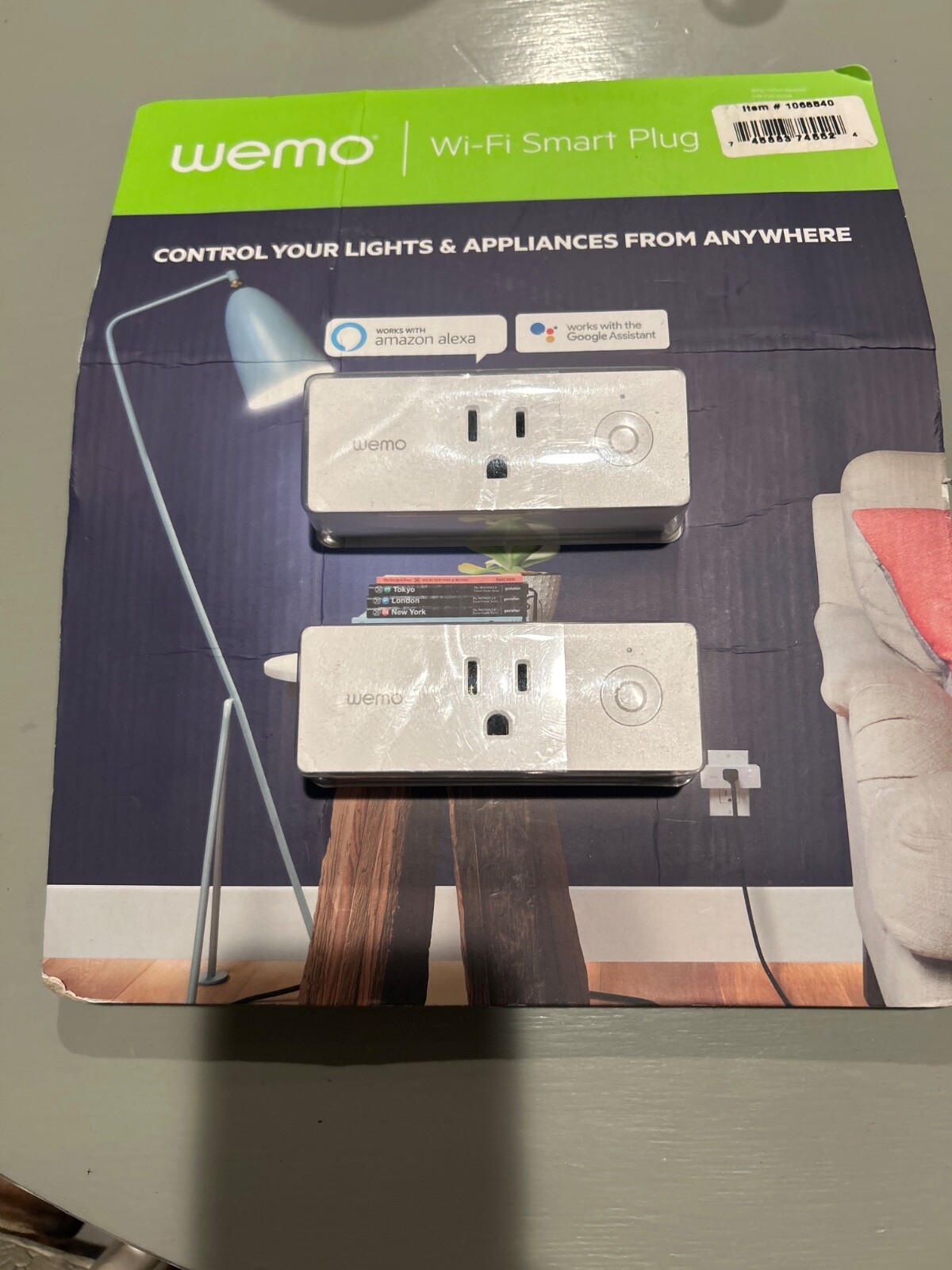 Wemo Mini Wi-Fi Smart Plug 2-pack Works w/Alexa Google Assistant Nest Sealed