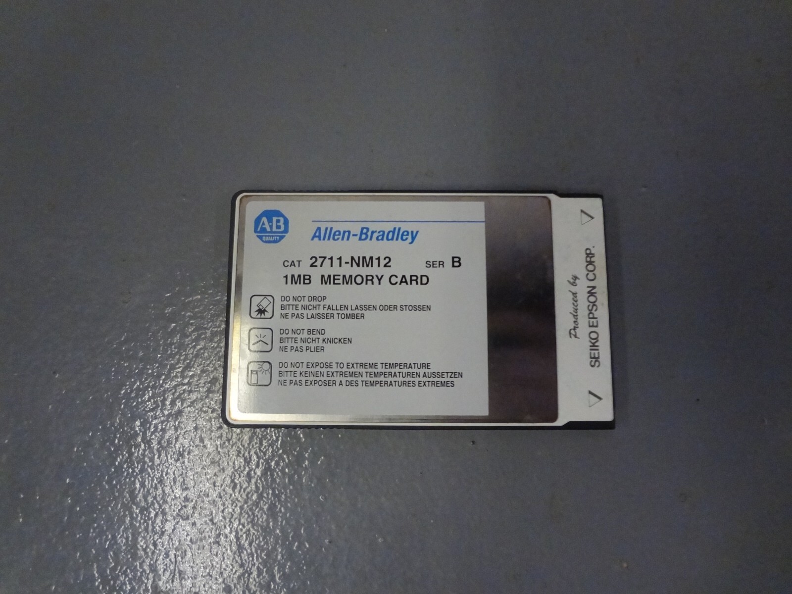Allen Bradley 2711-NM12 Series B 1MB Memory Card