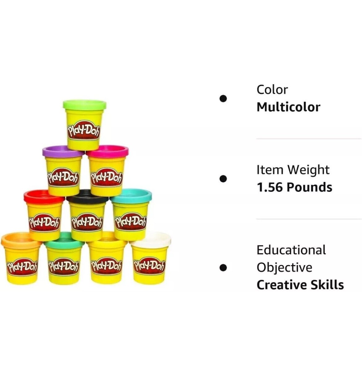 Play Doh Modeling Compound 10-Pack Case of 10 Count Multicolor Easy To Use
