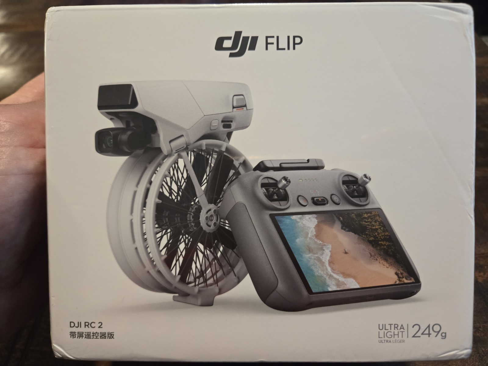 DJI Flip Drone with DJI RC 2 Controller, 4K/60fps HDR, AI Tracking