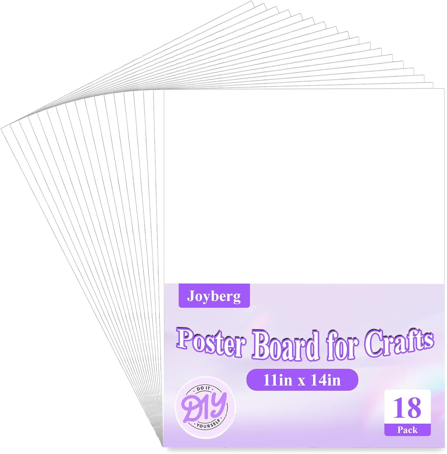 18Pack Poster Board, 11In X 14In White Poster Boards, Posterboard, Poster Board