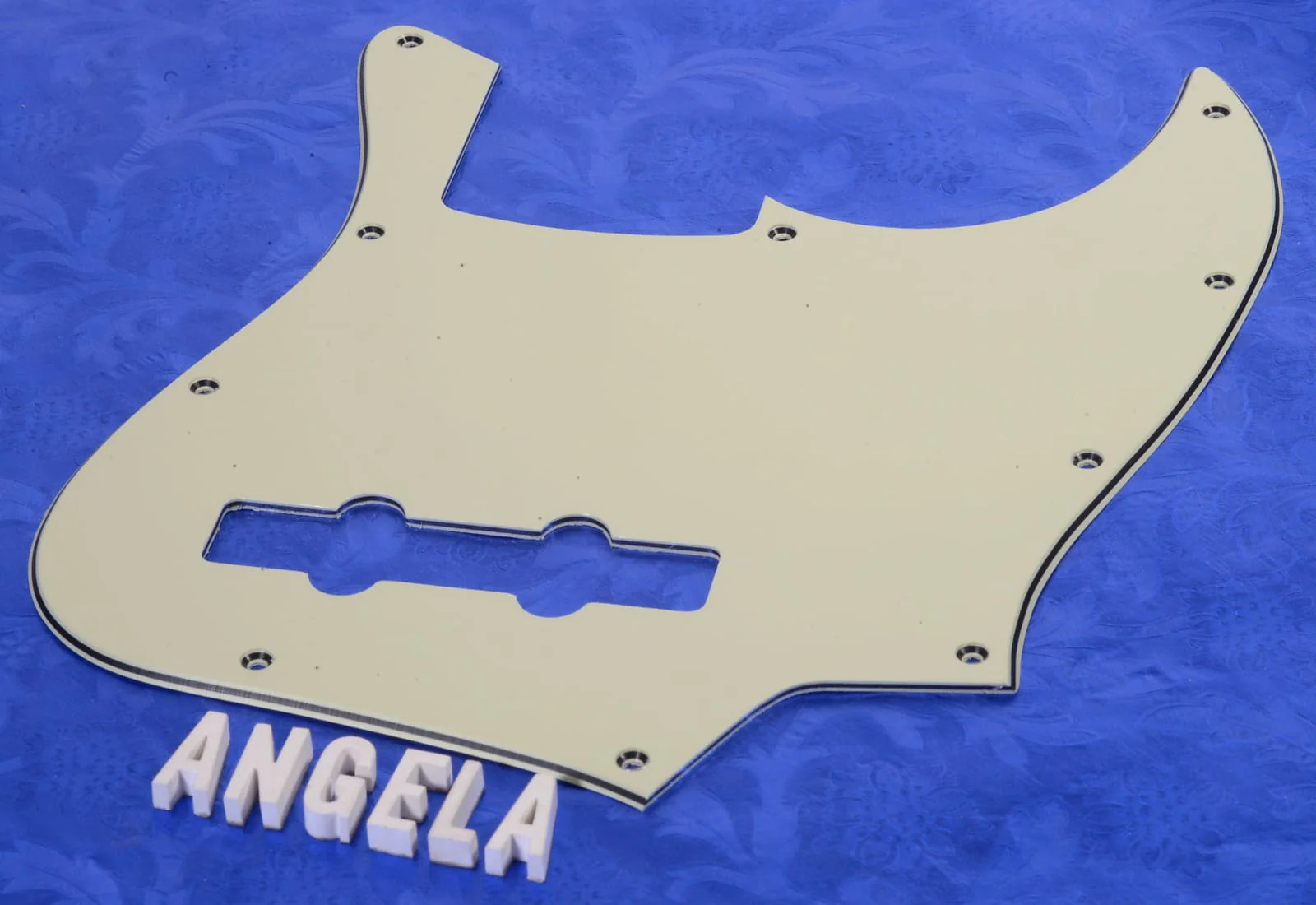Mint Green Three Ply Jazz Bass Pickguard, #JBM