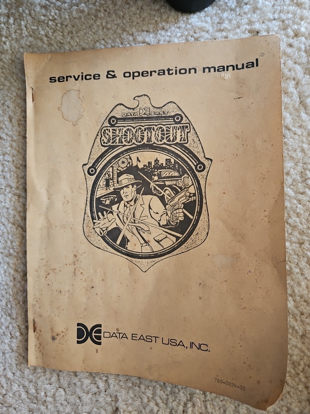 Data East Shootout Service Operation Schematics Manual Pinball Arcade Driving