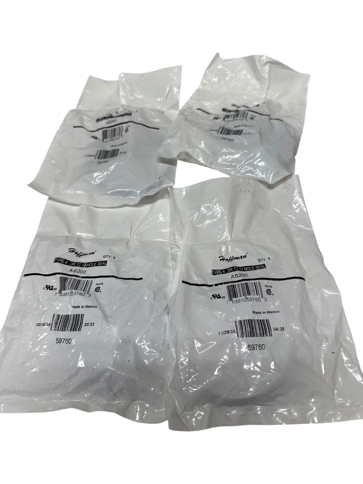 New Hoffman AS200, 59760 Hole Seal (LOT OF 4) 🔥Fast Shipping🔥