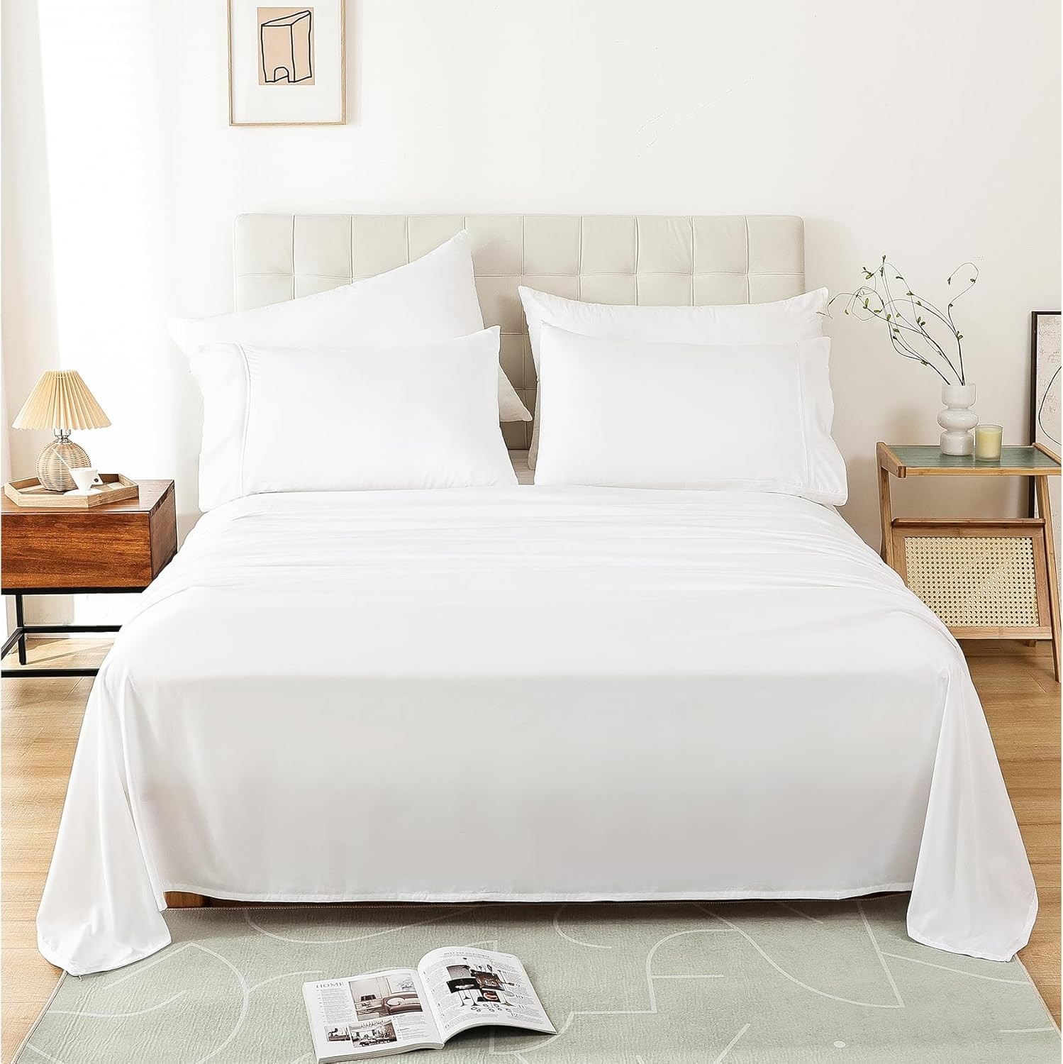 Twin Sheet Set 3 Piece Bed Sheets Twin Size Bed Extra Soft Breathable Deep
