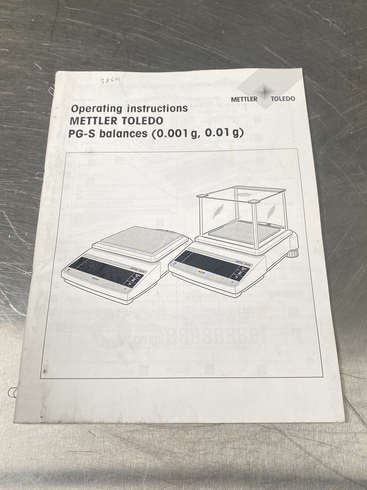 Mettler Toledo PG-S Balances - Users Manual/Instructions Book