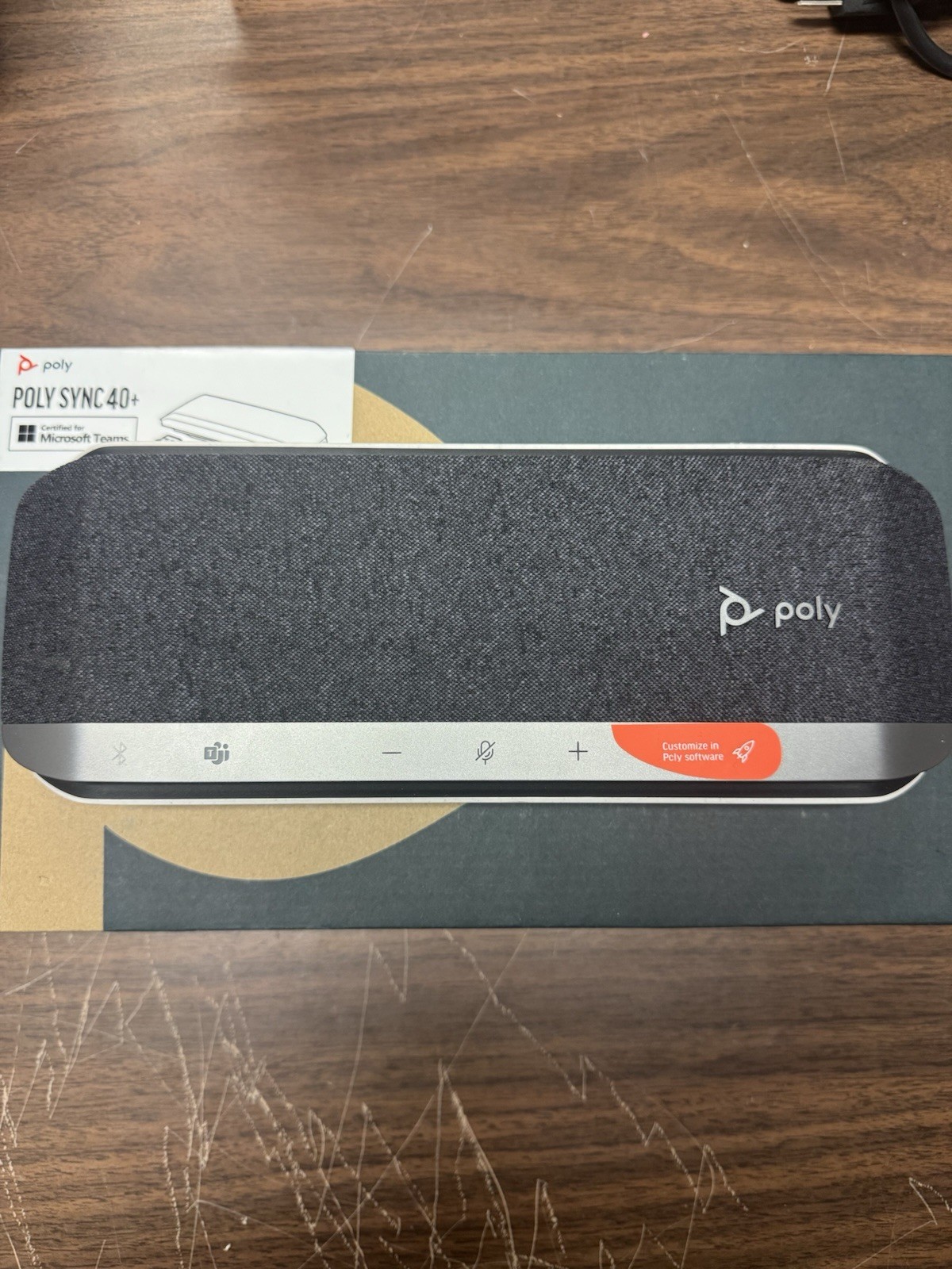 PolySync 40+ Microphone for Microsoft Teams USB Bluetooth Speakerphone