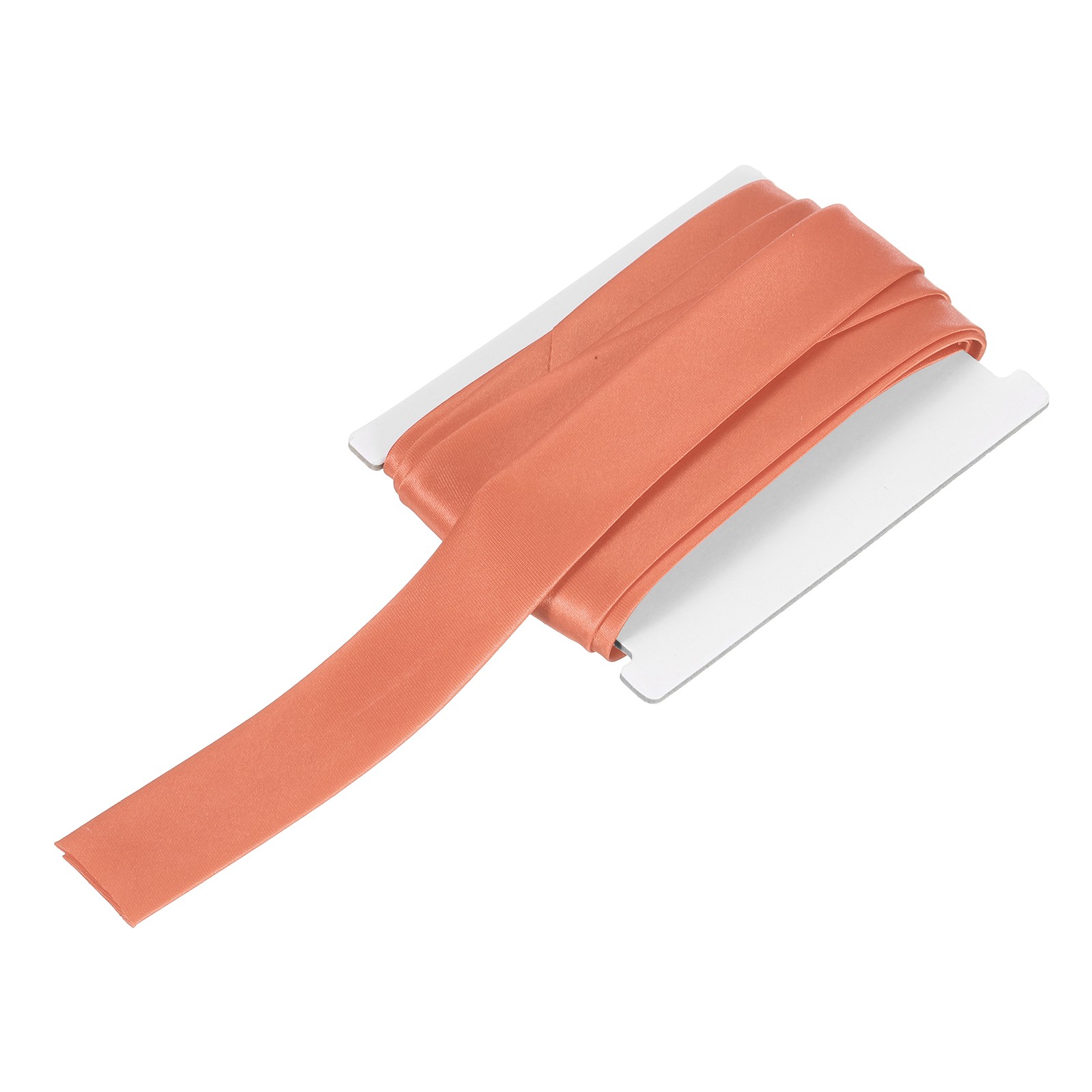 Double Fold Bias Tape 1 Inch x 6 Yards Satin Pre-fold Tape Light Red