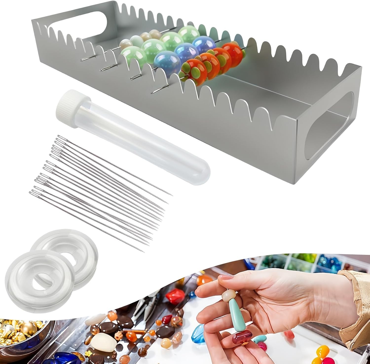 Bead Baking Rack for Polymer Clay Artistry - Lightweight & Stable Design