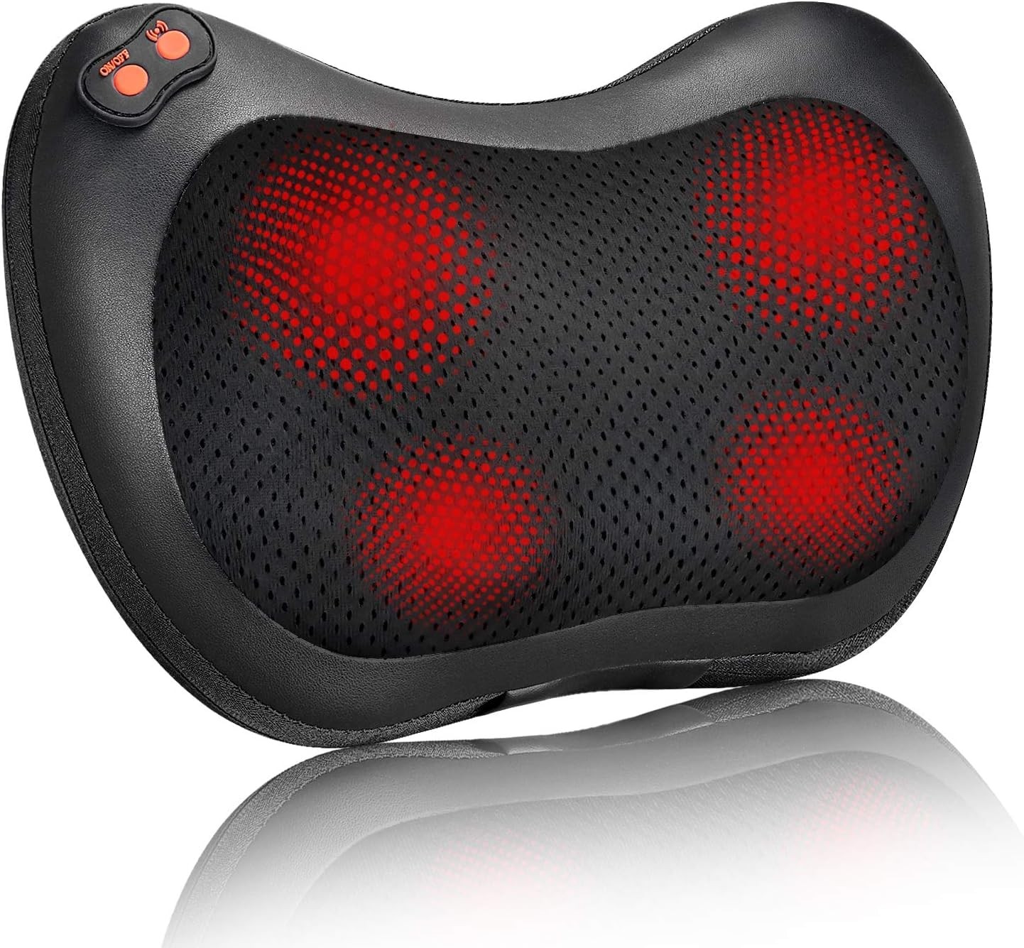 iKristin Back Massager, Shiatsu Neck Massager with 1 Count (Pack of 1), Black