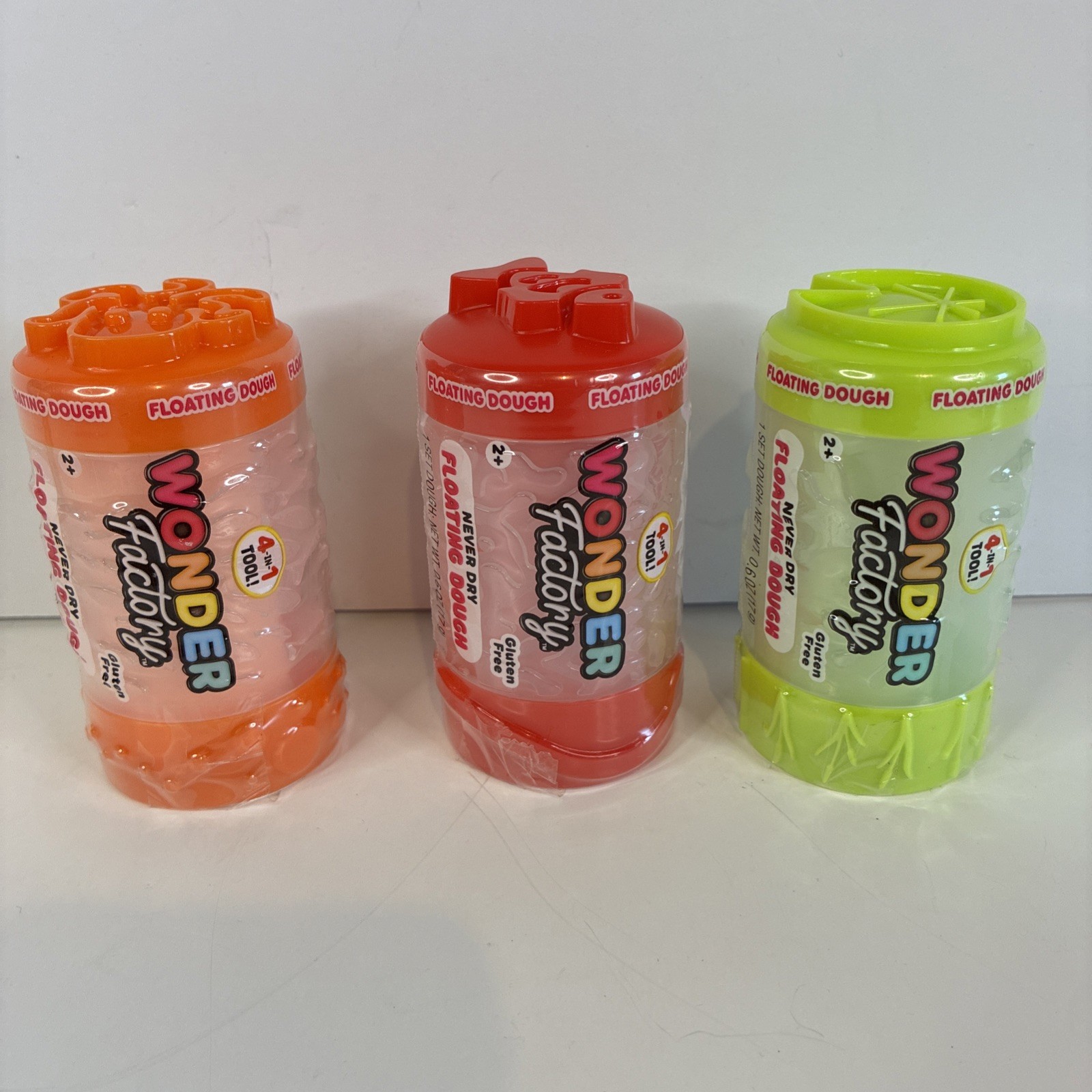 Wonder Factory Never Dry Floating Dough 4 In 1 Tool Kids Toy