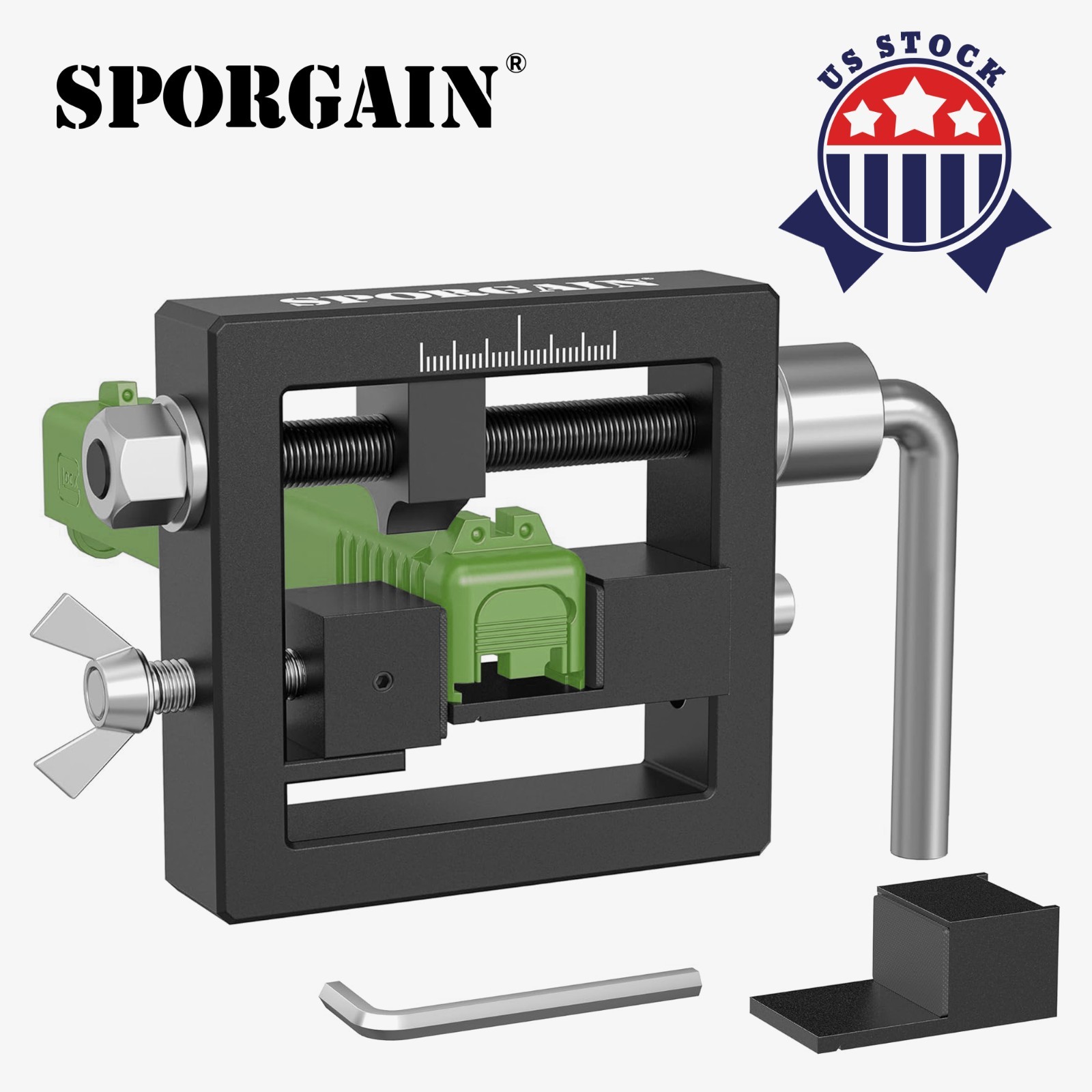 Heavy-Duty Pistol Sight Pusher Tool for Glock 19 43 & Similar-Fits Square Slide