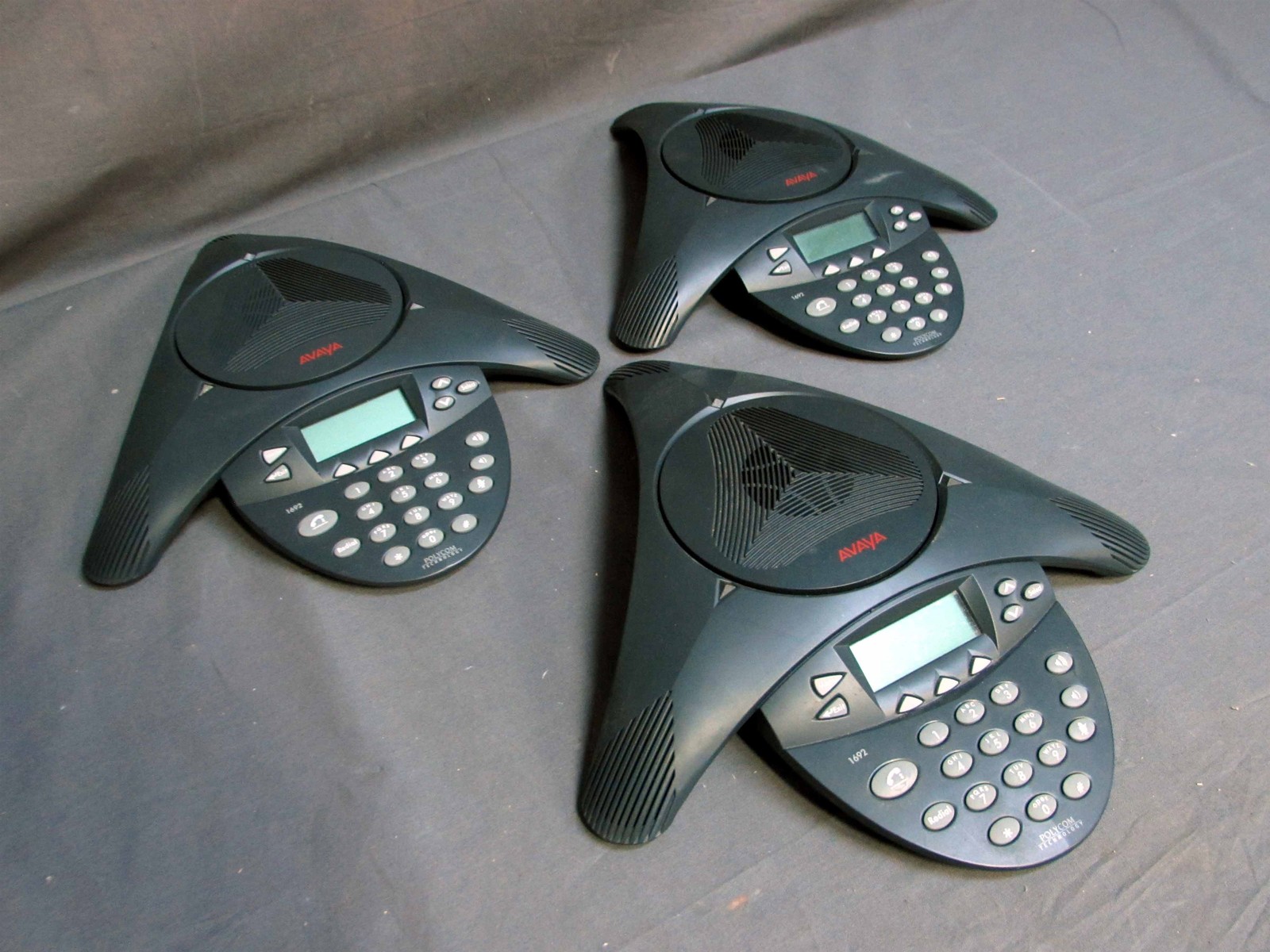 * Lot of 3 Avaya 1692 IP Conference Phone Station; PN 2201-15680-00