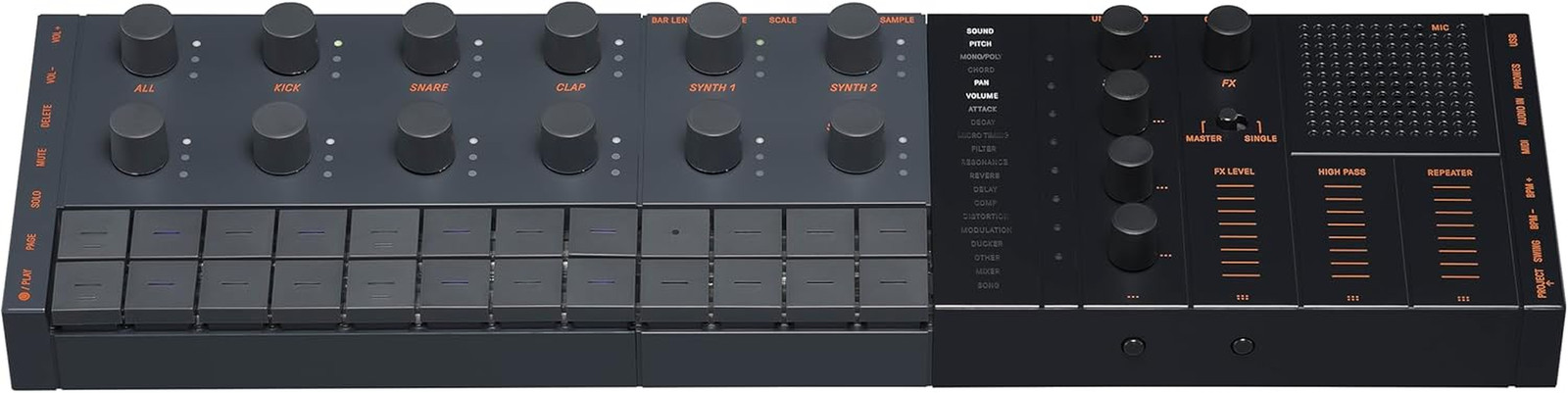 SEQTRAK Mobile Music Ideastation, Advanced Sequencer, Onboard Sampling, Built-In