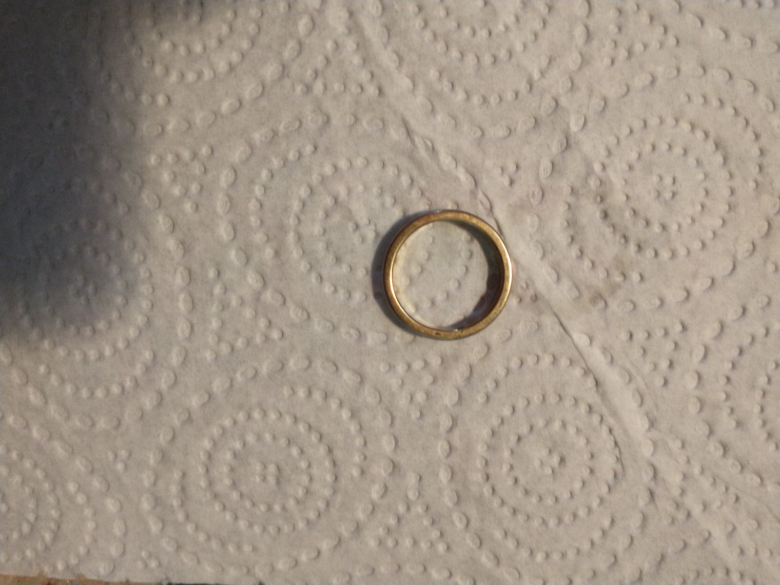 April Fools Sale - Round Simulated Stones Women's Toe Ring 14k Yellow Size 6.5