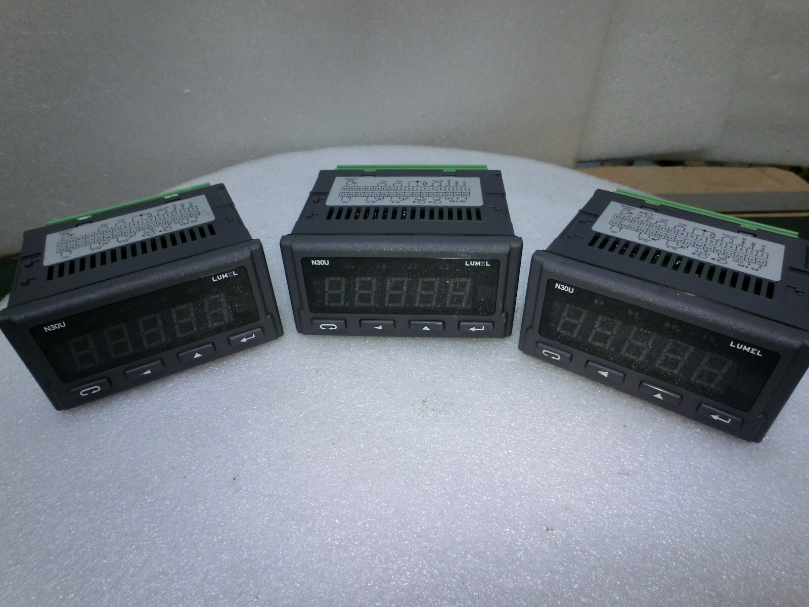 Lot of 3 Lumel N30U-123500E0 Digital Panel meter,PART*8209