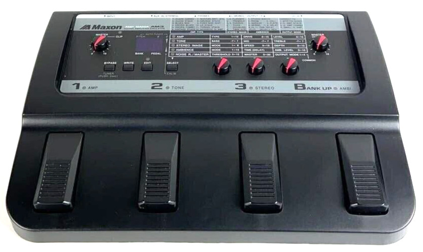 MAXON Amp Mania AM3 Amplifier Simulator Vintage Guitar Effects Pedal
