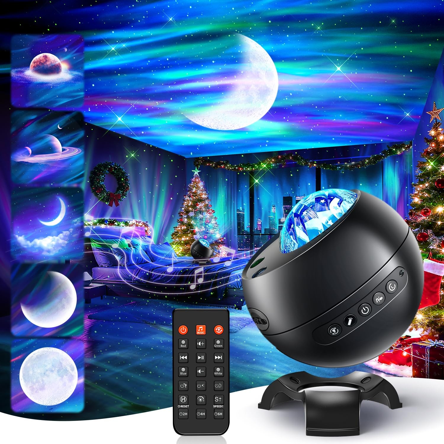 Northern Lights Projector 7-15 Year Old Boy Birthday Gifts for Him Galaxy Pro...
