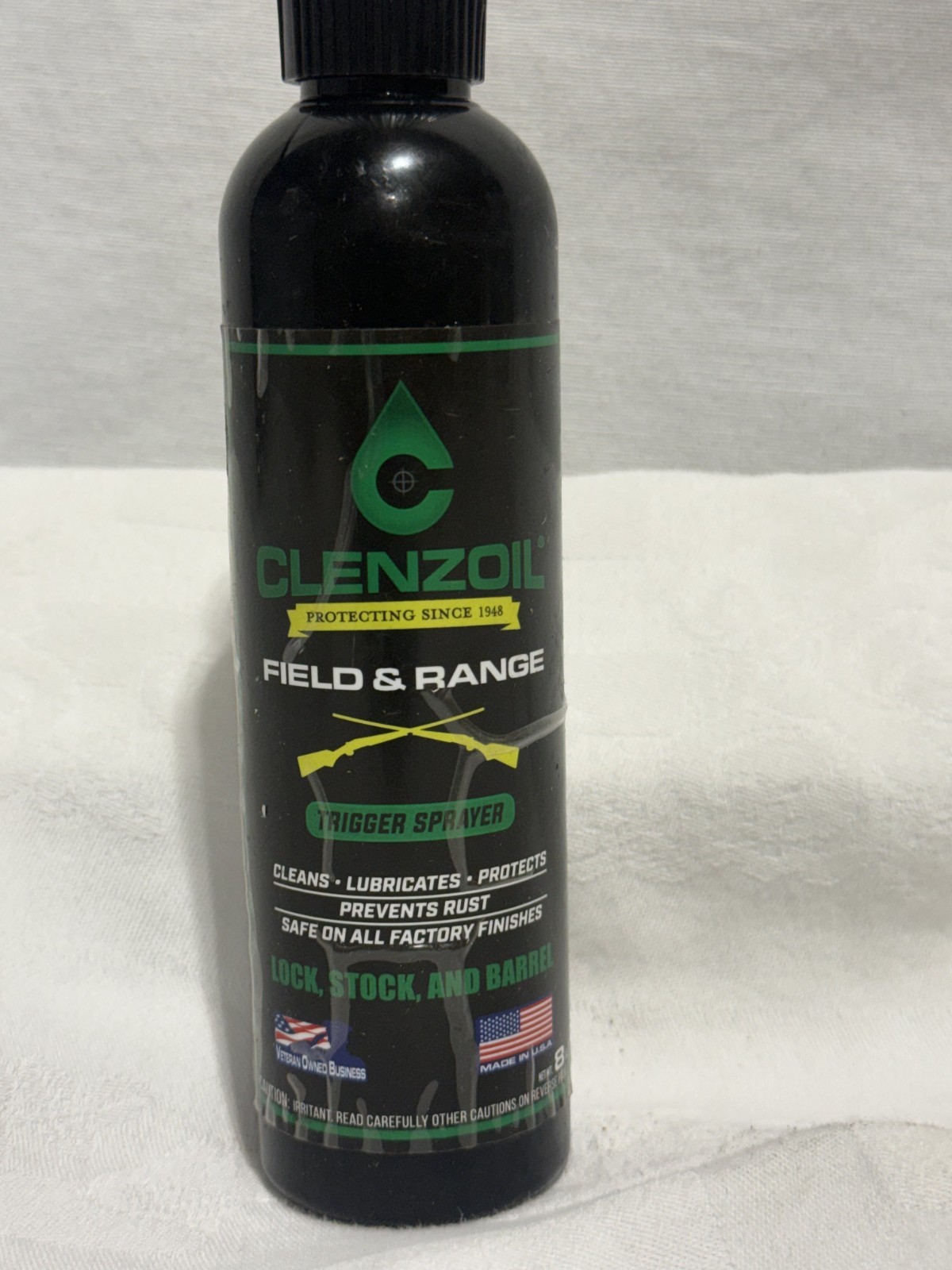 Clenzoil 2724 Field & Range Solution Trigger 8oz Green Black Clear Deep Cleaning