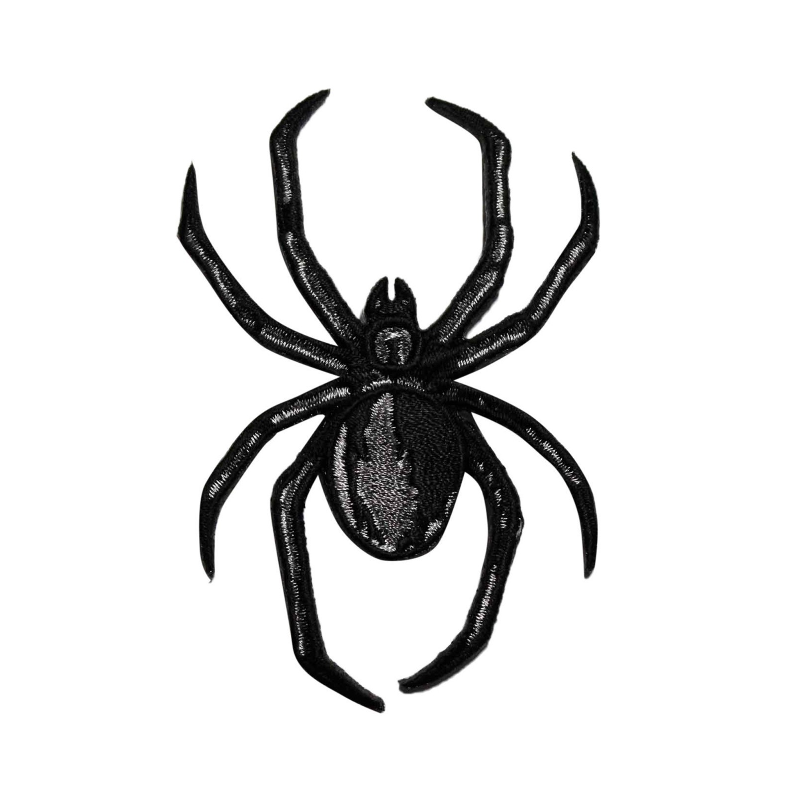 Black Widow Spider Embroidered Iron On Patch - Creepy Scary Bug OFFICIAL 140-T