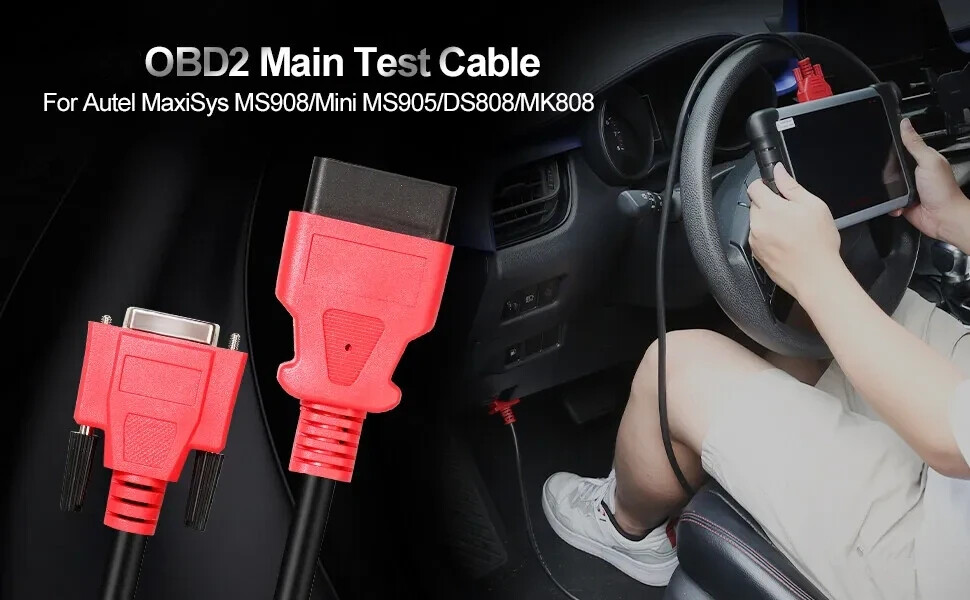 RYRYIL OBD2 Main Test Link line Cable for Autel MS908/Mini MS905/DS808/MK808