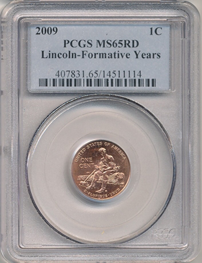2009 1c Lincoln Formative Years - PCGS MS-65 Red