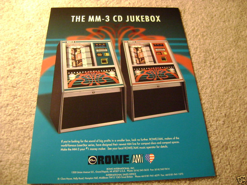 ROWE AMI mm 3 cd jukebox flyer