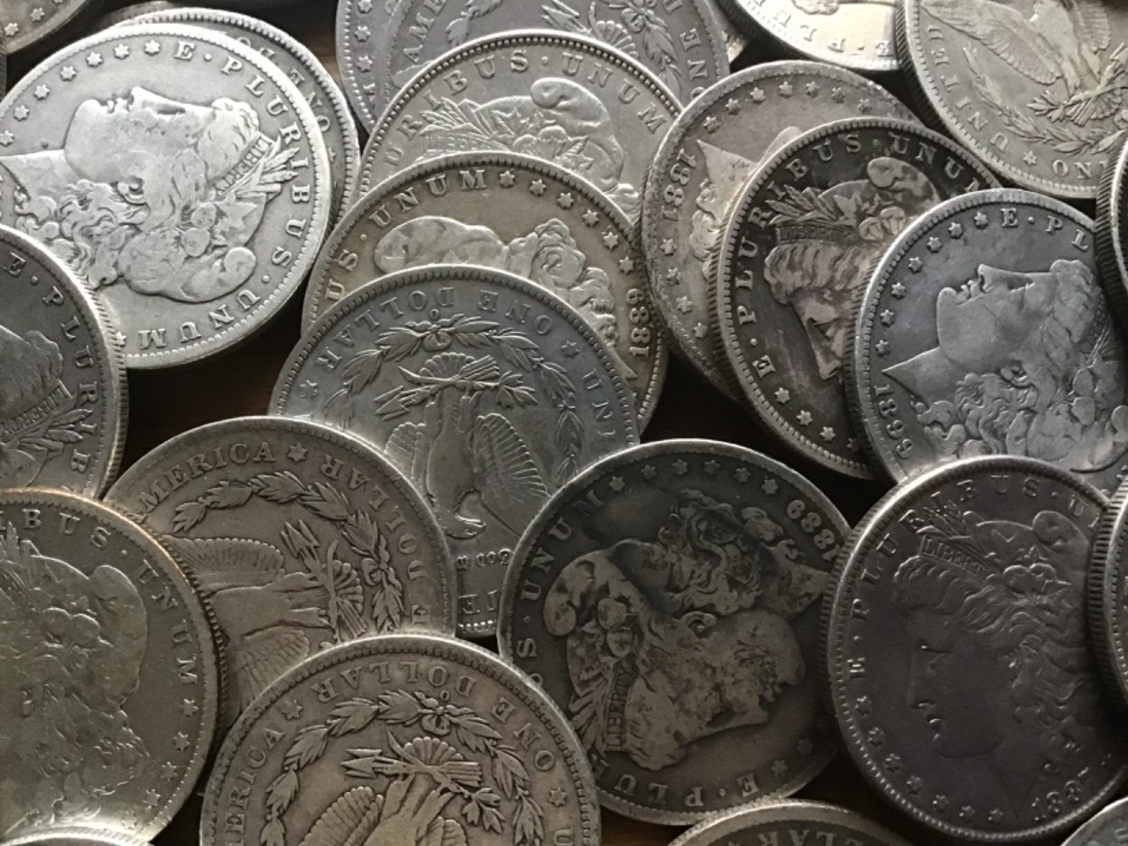 US Morgan Silver Dollar - Roll of 20 coins - Cull Details - Pre 1904
