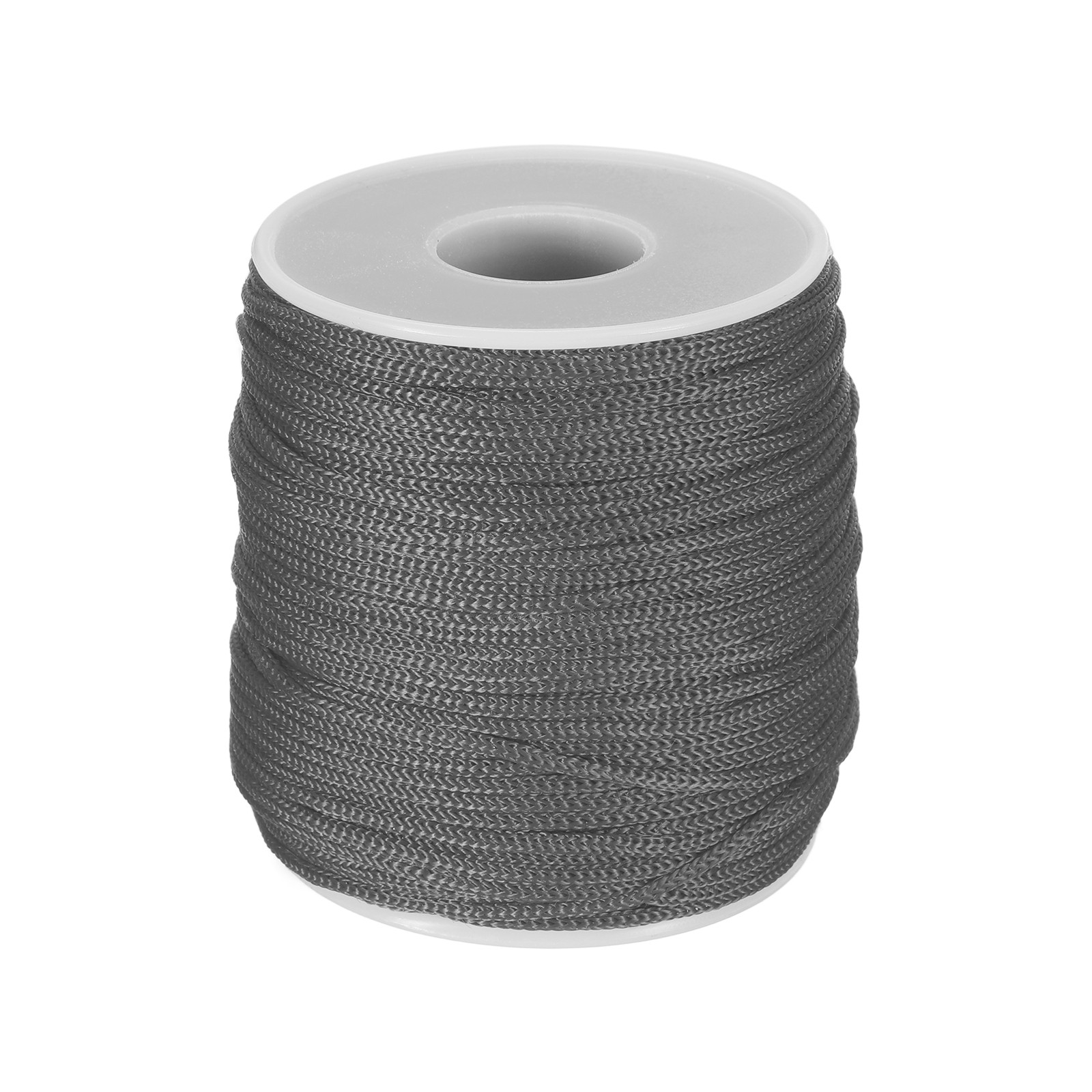 5/64 Inch Polypropylene Rope Braided Ropes, 255ft Nylon Rope Dark Gray