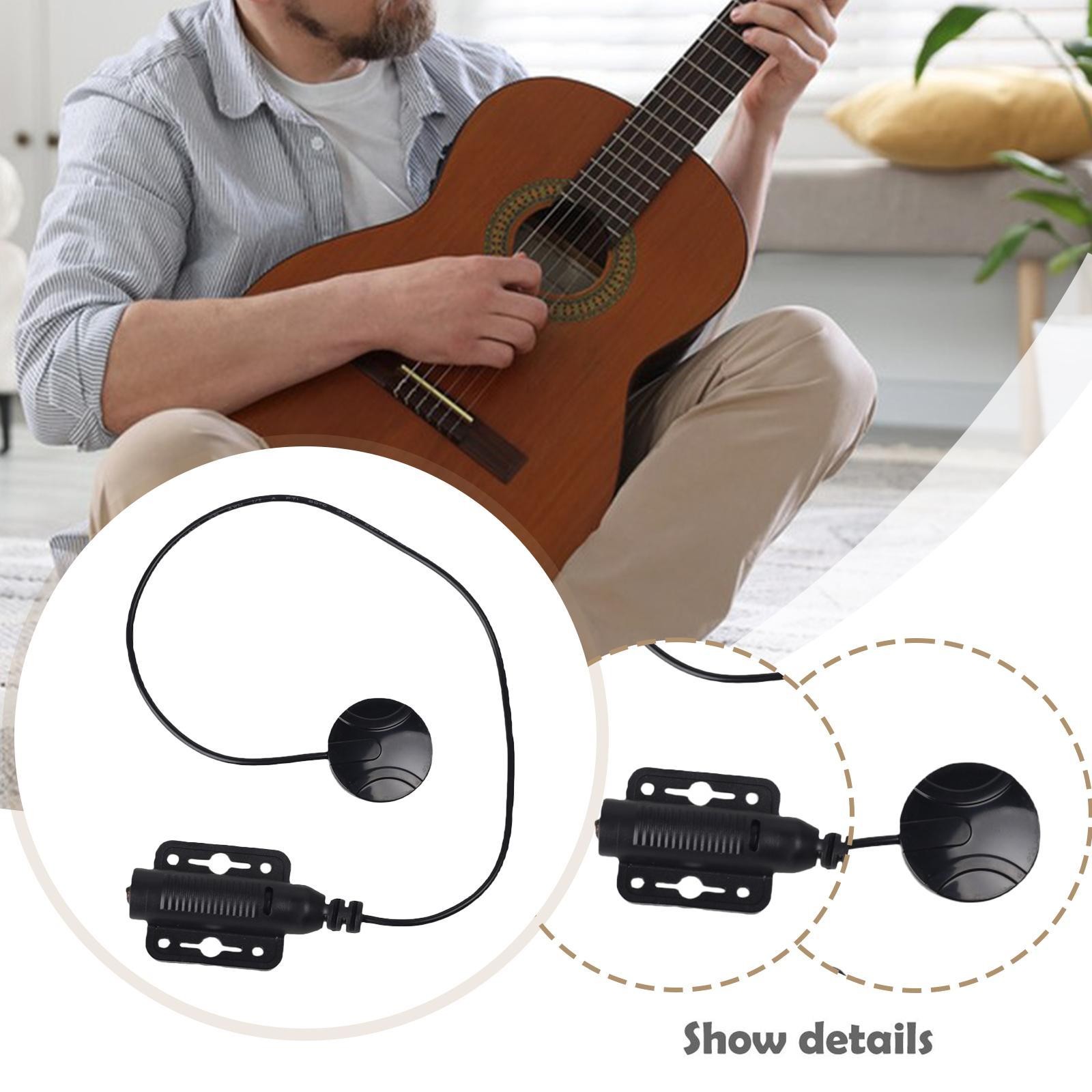 Universal Guitar Piezo Pickup 33cm Cable Accessory for Classical Guitar and