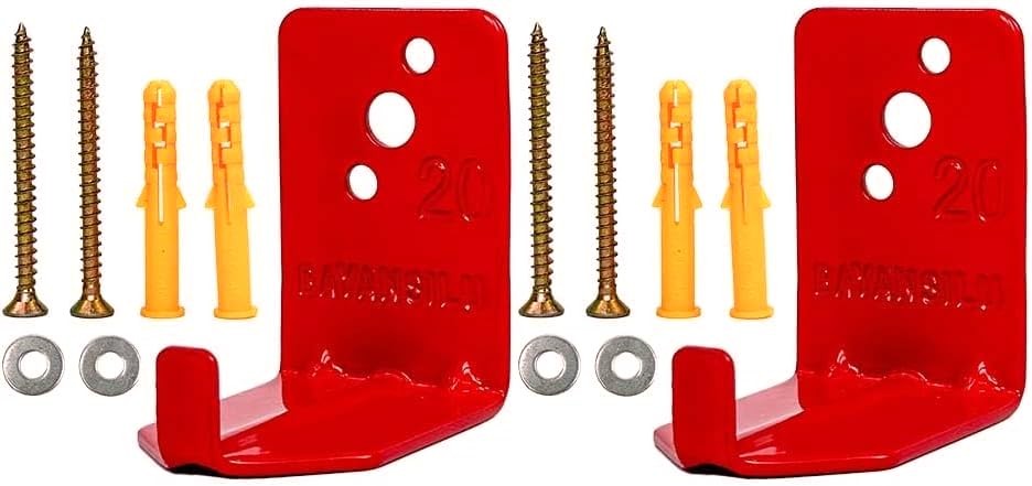 2 PCS Universal Fire Extinguisher Bracket Mounts L Hook Safety Holder Wall