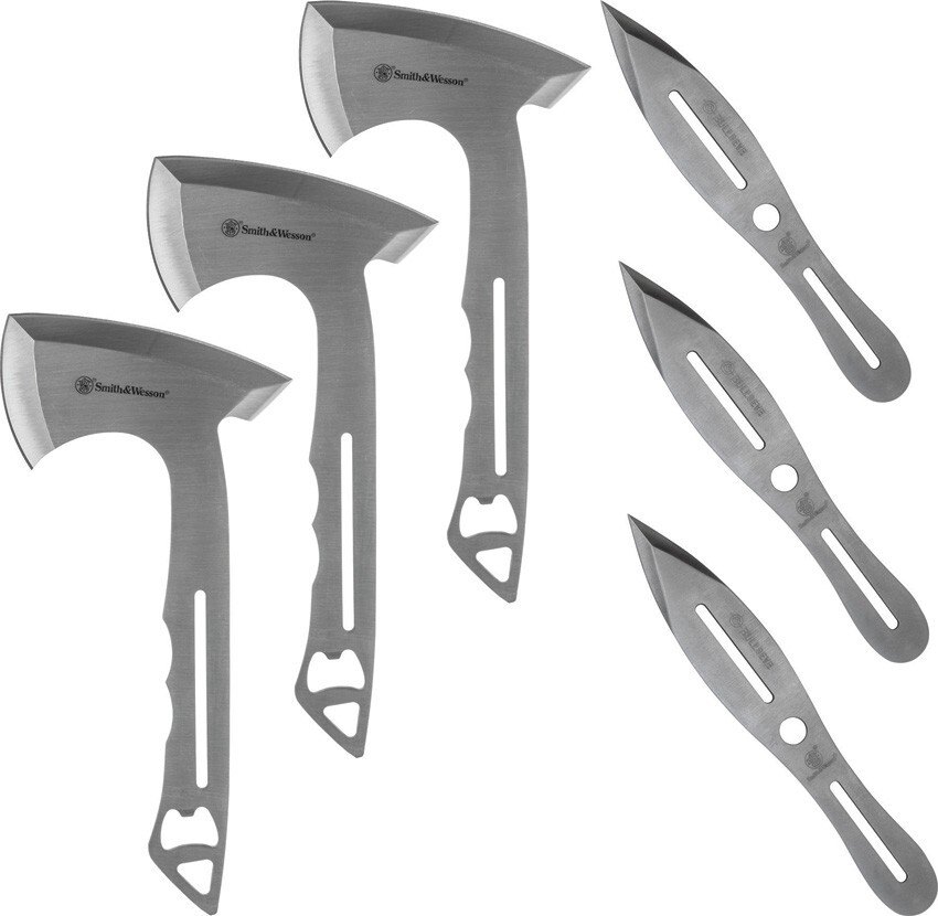 Smith & Wesson Throwing Combo Knives and Axes One-piece Construction 1122228
