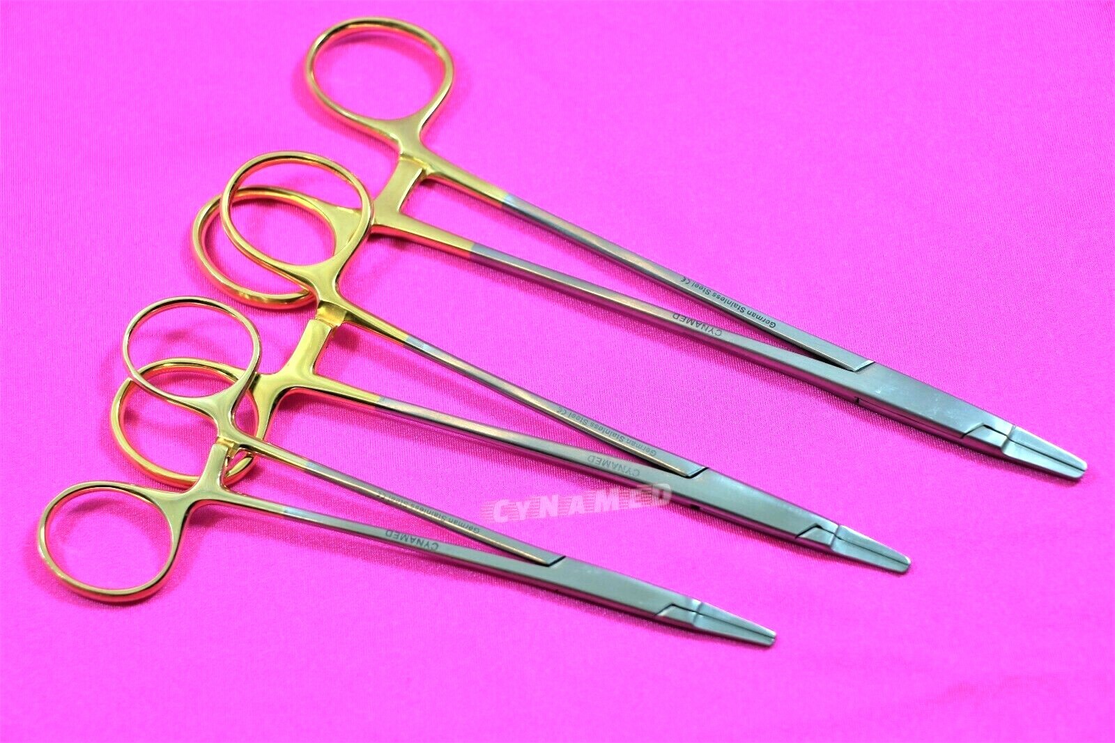 Premium German T/C RYDER Needle Holder 6"+7"+8"  W/ Tungsten Carbide Inserts