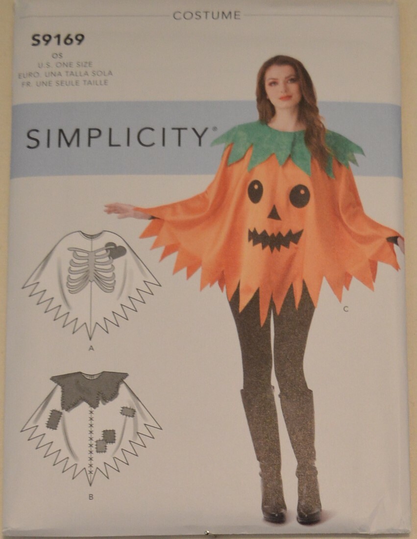 Simplicity- 9169 - Misses' Character Poncho Costumes