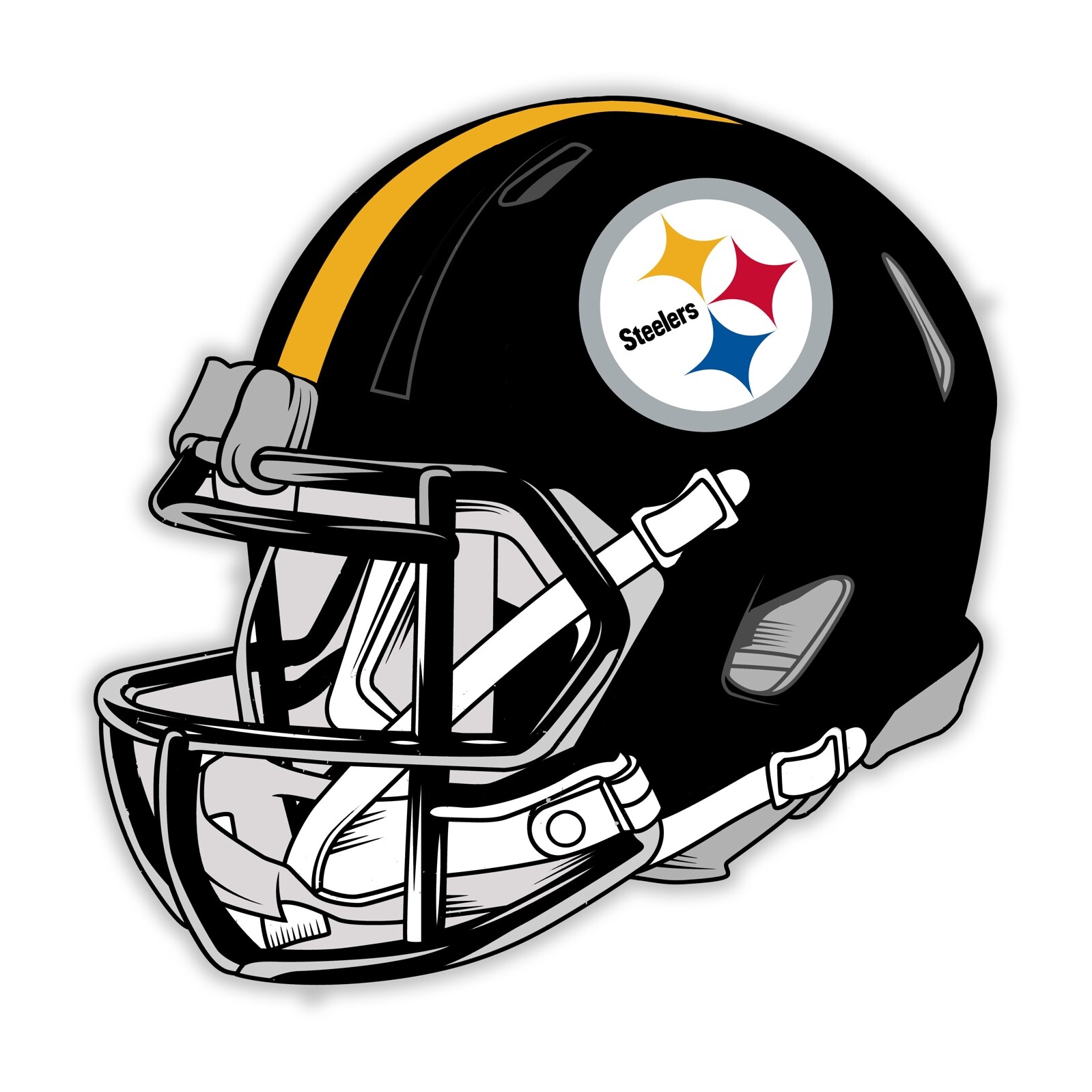 Pittsburgh STEELERS Sticker HELMET Vinyl Decal for Cars Trucks Cornhole Stickers