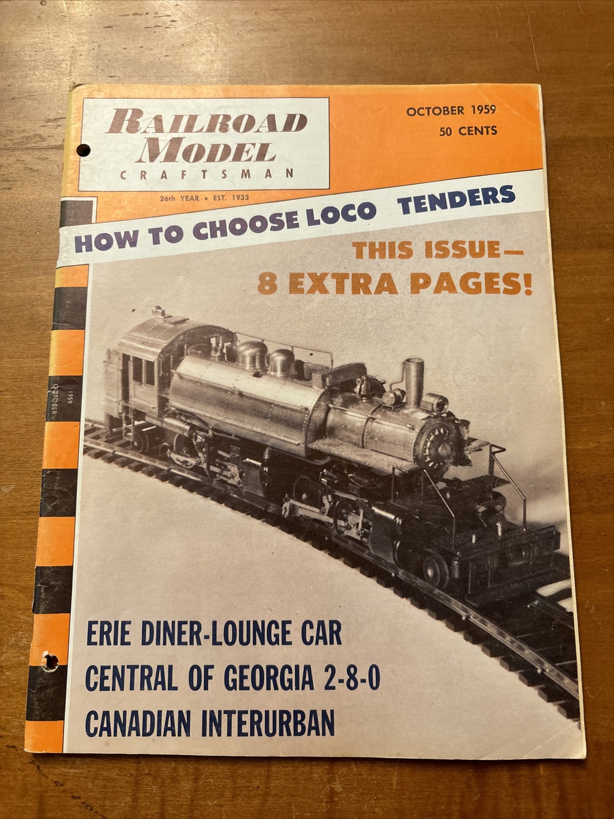 Vintage Railroad Model Craftsman Magazine October 1959 Punched Loco Tenders