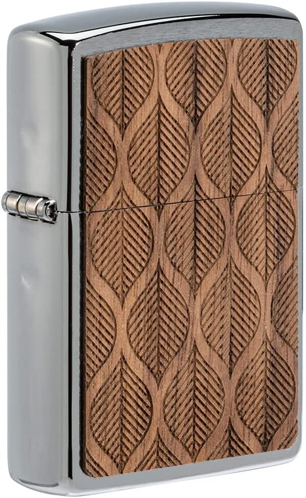 Zippo Woodchuck USA Walnut Brushed Chrome 49708