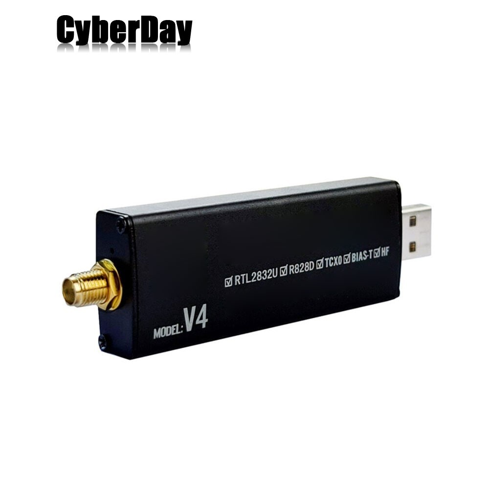 Original Blog V4 SDR Dongle 500KHz-1.766GHz SDR Receiver R828D RTL2832U 1PPM
