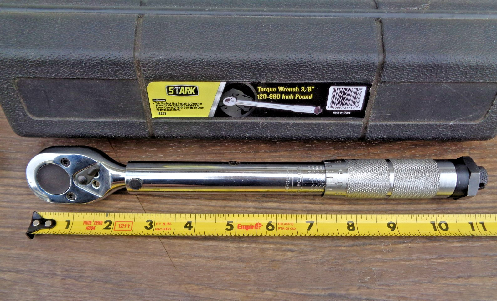 STARK 3/8"  Torque Wrench 120-960 Inch Pound