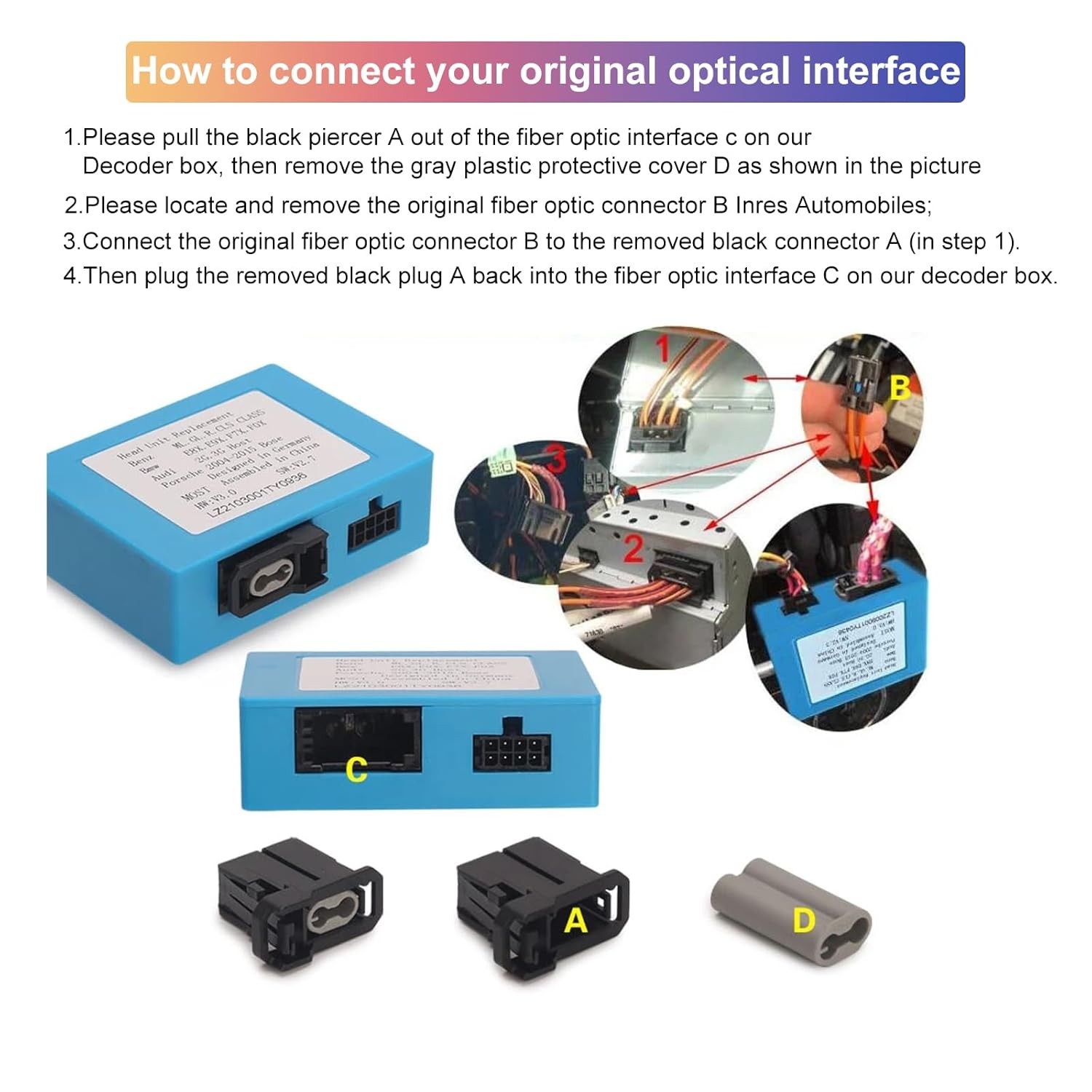 MOST Optical Decoder for Porsche Benz