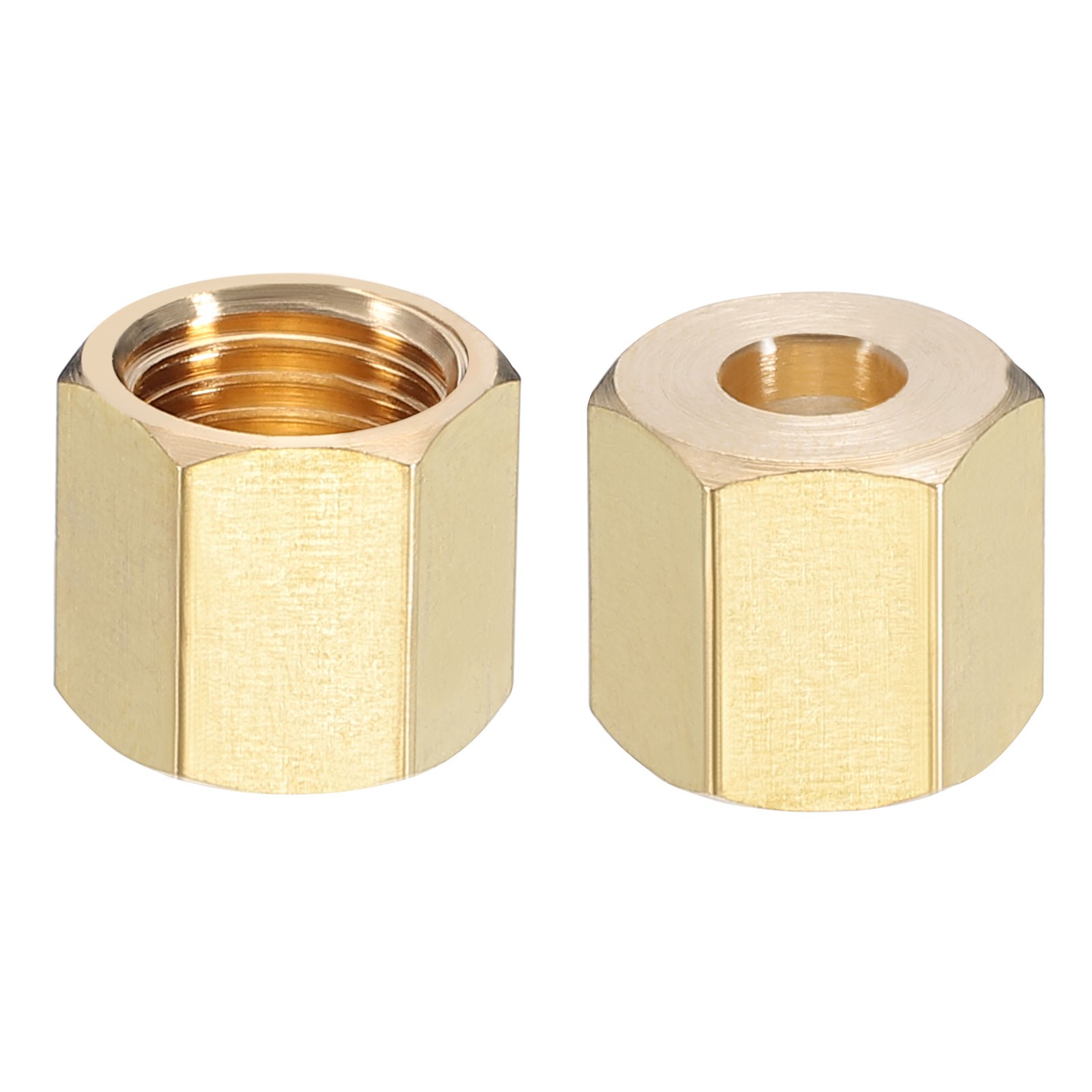 3/16" Brass Compression Nut,50Pcs Brass Compression Fitting Plumbing System