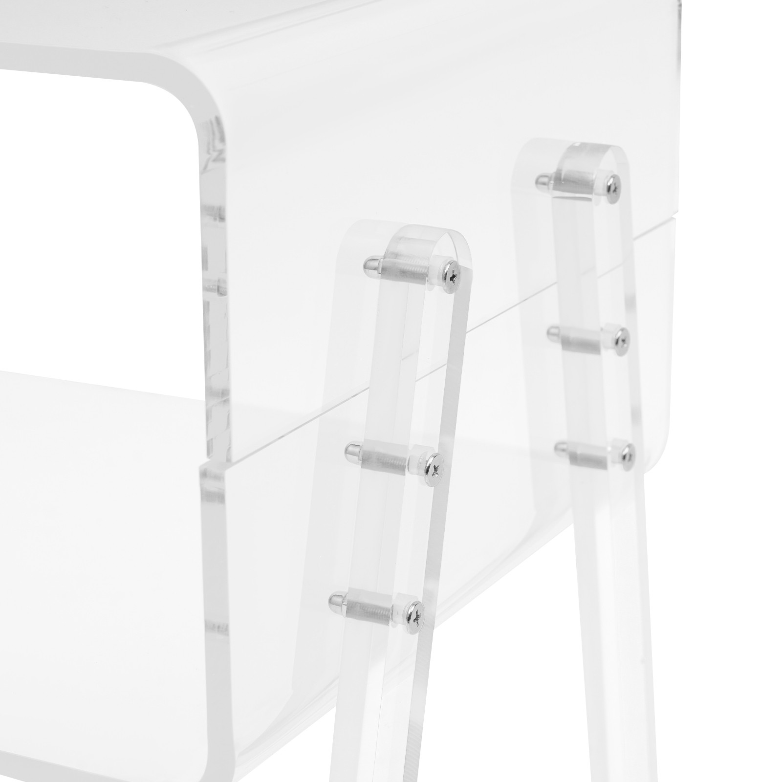 Acrylic Storage Rack Mobile Storage Cart Storage Rack for Kitchen Bathroom