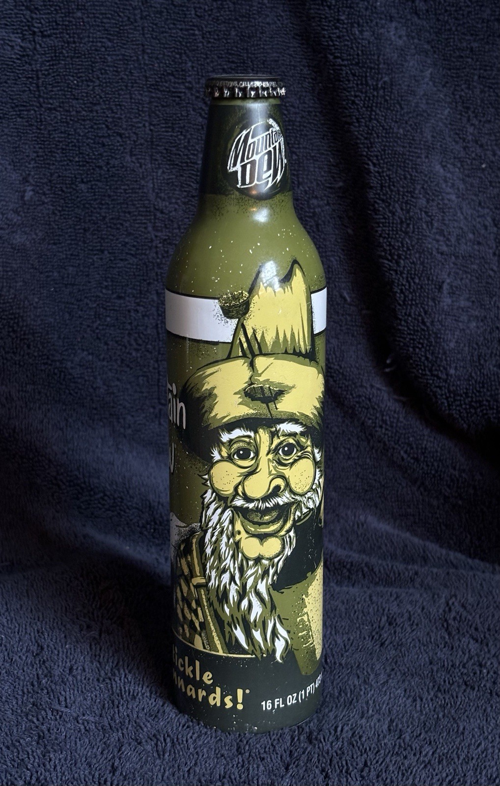 2008 Mountain Dew Bottle Green Label Art- Peat Wollaeger “Billy Hilly” Unopened