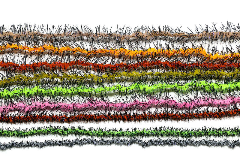 Hareline Dubbin - Black Legged Squishenille