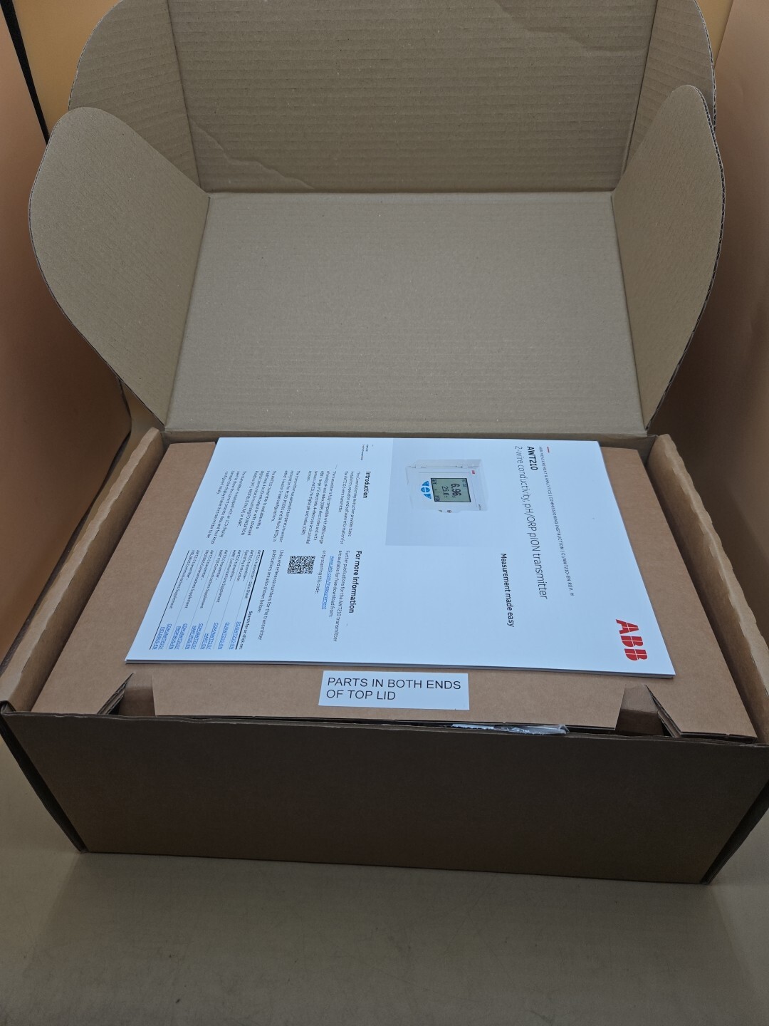 ABB AWT210 ANALYTICAL Transmitter 2 Wire PH ORP pION AWT210A2Y0Y0E6-U3-M5 New
