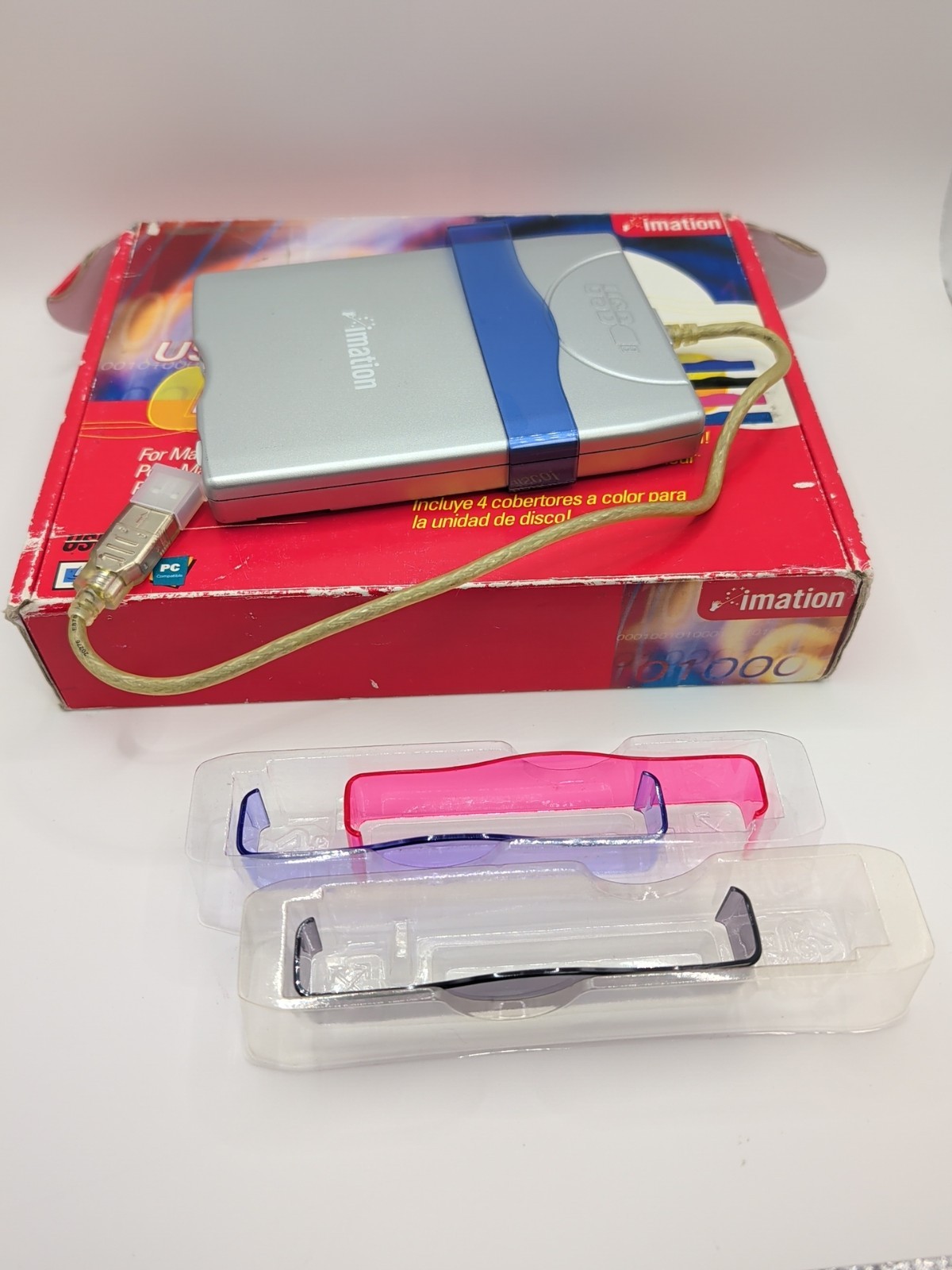 Imation USB Floppy Drive D353FUE For Macintosh & PC Systems - Tested as Working